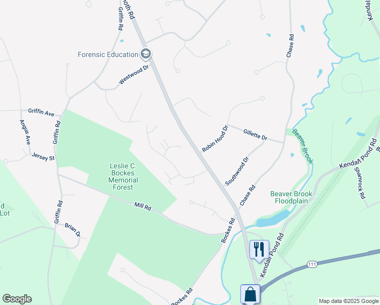 map of restaurants, bars, coffee shops, grocery stores, and more near 25 Mammoth Road in Londonderry
