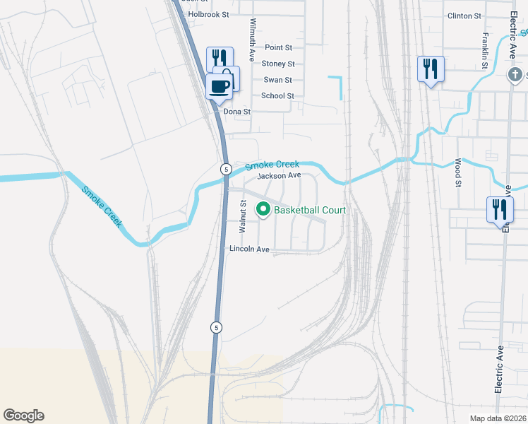 map of restaurants, bars, coffee shops, grocery stores, and more near 60 Beech St in Lackawanna
