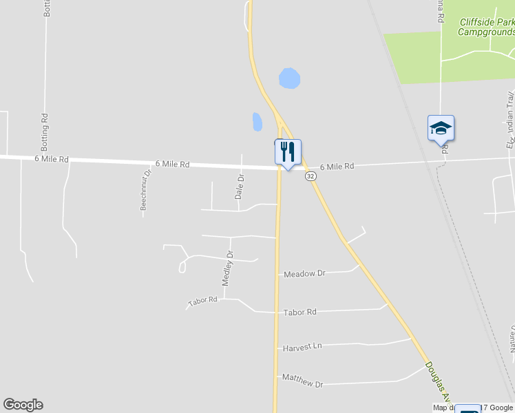 map of restaurants, bars, coffee shops, grocery stores, and more near 4731 Kingdom Court in Racine