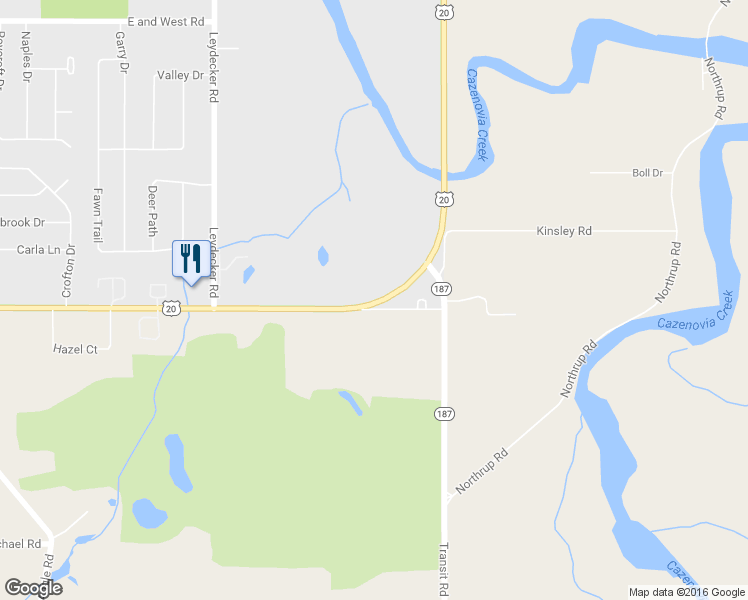 map of restaurants, bars, coffee shops, grocery stores, and more near 1650 Southwestern Blvd in West Seneca