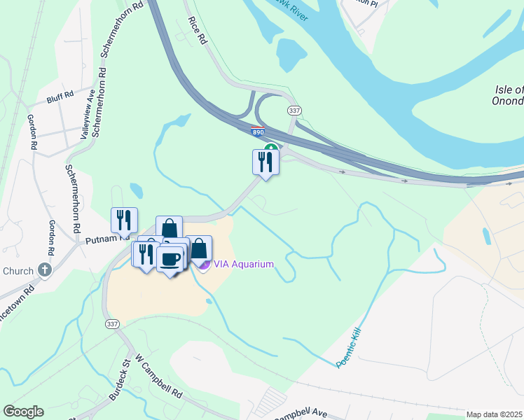 map of restaurants, bars, coffee shops, grocery stores, and more near 199 Long Pond Drive in Schenectady