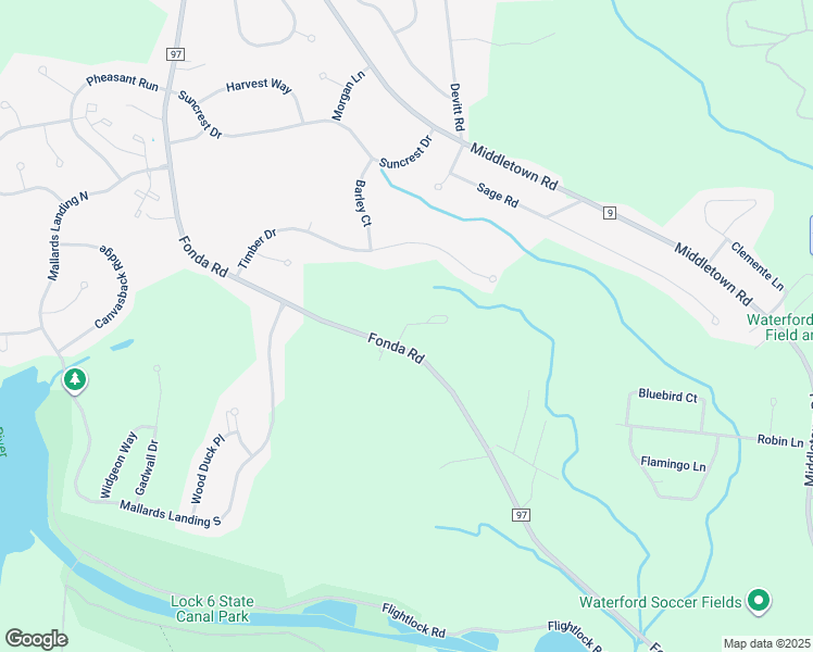 map of restaurants, bars, coffee shops, grocery stores, and more near 7 Pine Park Terrace in Waterford