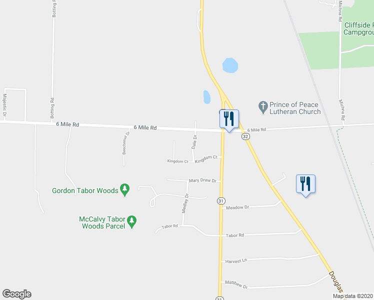 map of restaurants, bars, coffee shops, grocery stores, and more near 4910 Kingdom Court in Racine