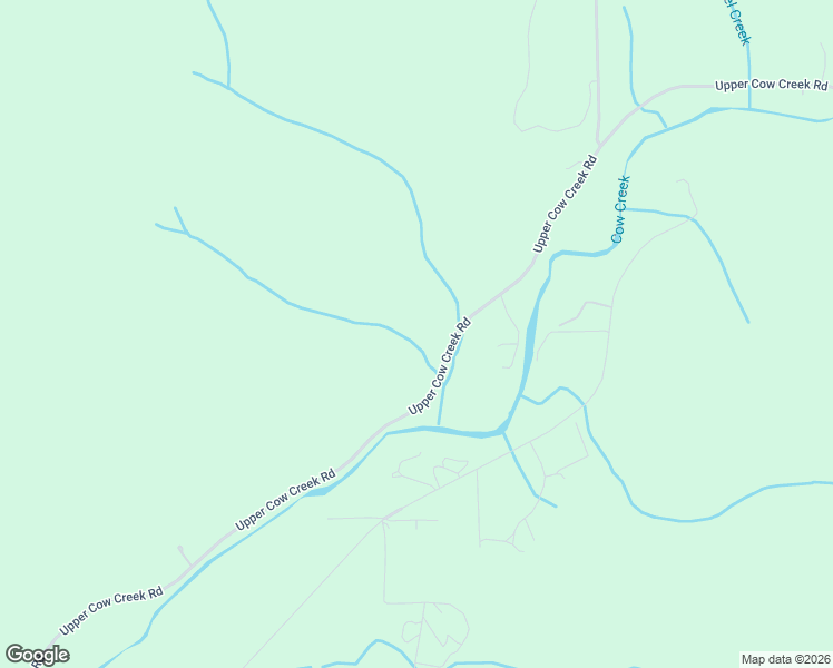 map of restaurants, bars, coffee shops, grocery stores, and more near 2367 Upper Cow Creek Road in Azalea