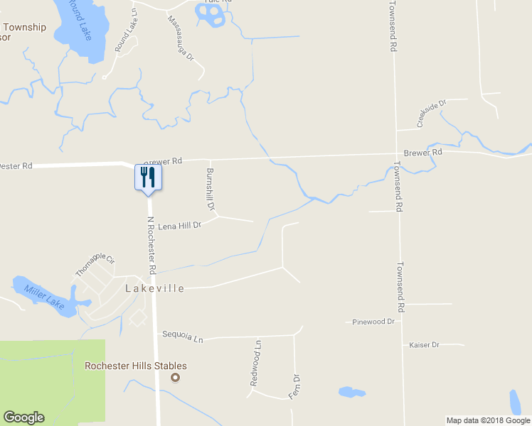 map of restaurants, bars, coffee shops, grocery stores, and more near 525 Lena Hill Drive in Leonard