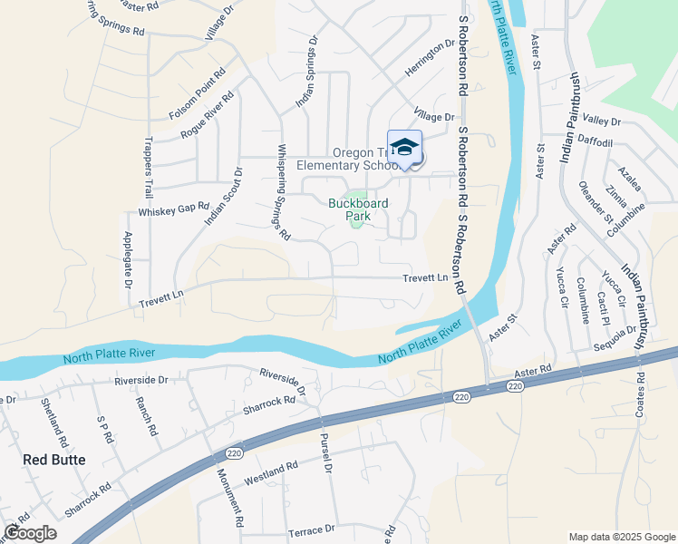 map of restaurants, bars, coffee shops, grocery stores, and more near 3580 Gila Bend in Casper