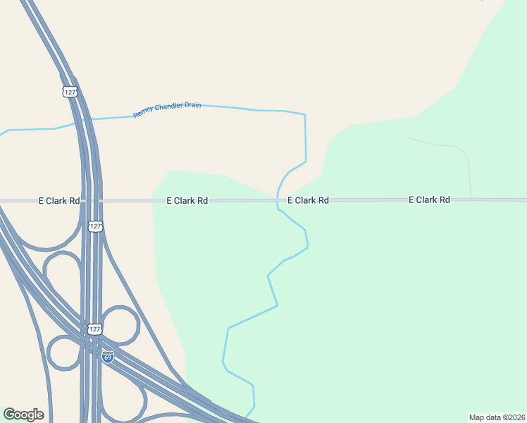 map of restaurants, bars, coffee shops, grocery stores, and more near 3100 East Clark Road in Bath Township
