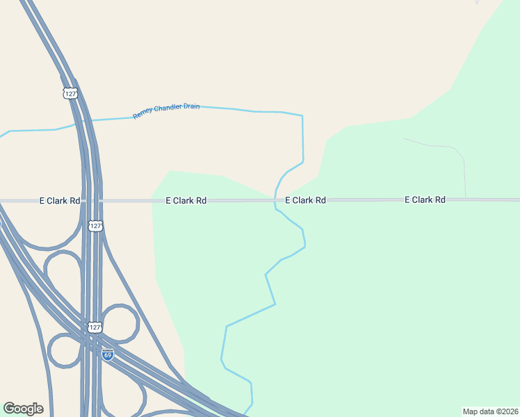 map of restaurants, bars, coffee shops, grocery stores, and more near 3100 East Clark Road in Clinton County