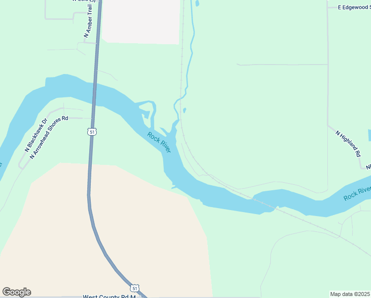map of restaurants, bars, coffee shops, grocery stores, and more near 8951 North Rock River Drive in Edgerton