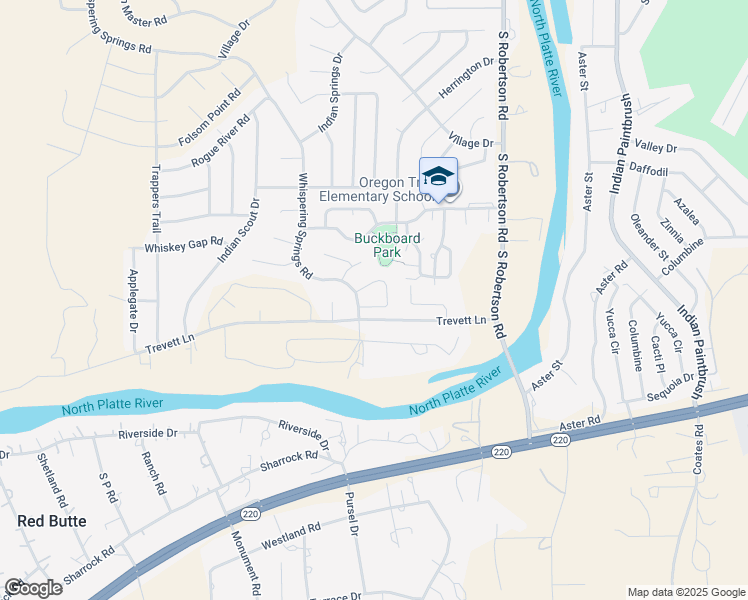 map of restaurants, bars, coffee shops, grocery stores, and more near 3580 Gila Bend in Casper