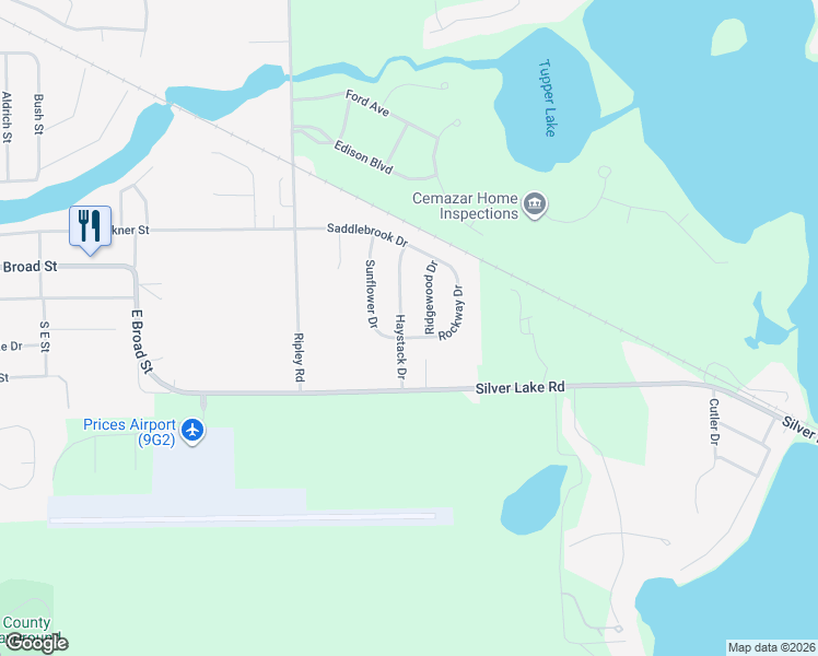 map of restaurants, bars, coffee shops, grocery stores, and more near 664 Haystack Drive in Linden