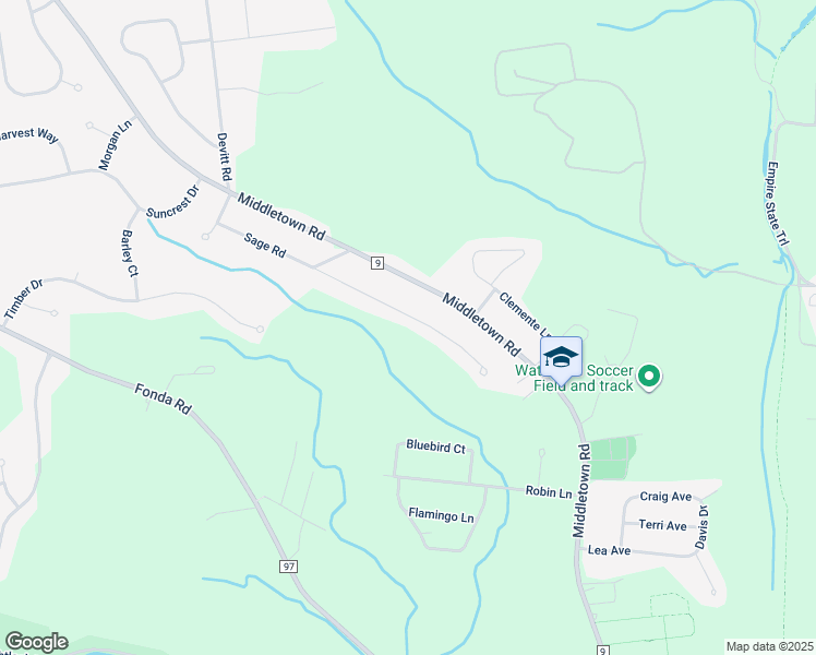 map of restaurants, bars, coffee shops, grocery stores, and more near 48 Sage Road in Waterford