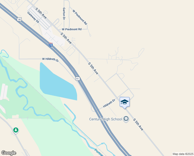 map of restaurants, bars, coffee shops, grocery stores, and more near 7283 South 5th Avenue in Pocatello