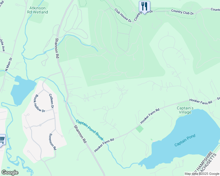 map of restaurants, bars, coffee shops, grocery stores, and more near 14 Lansing Drive in Salem