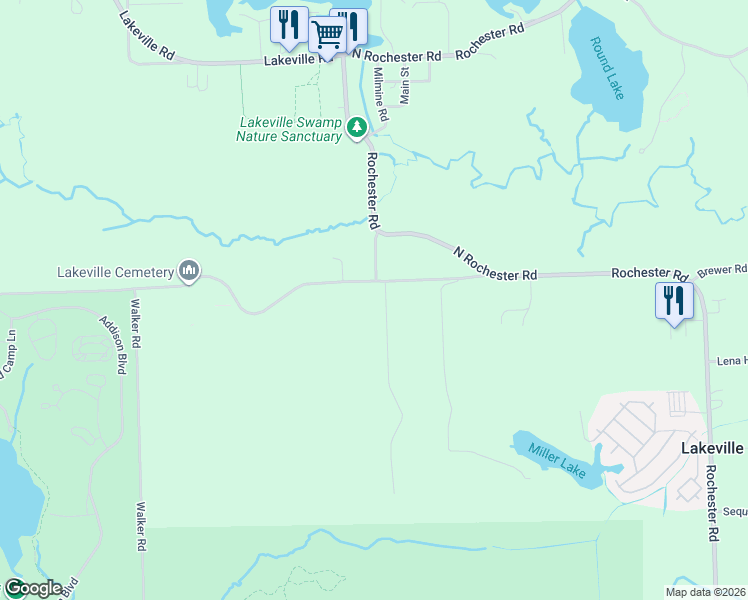 map of restaurants, bars, coffee shops, grocery stores, and more near 971 Knights Bridge in Leonard