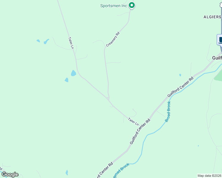 map of restaurants, bars, coffee shops, grocery stores, and more near 2821 Creamery Road in Guilford