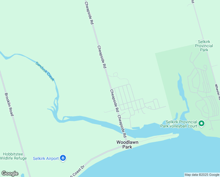 map of restaurants, bars, coffee shops, grocery stores, and more near 83 Cheapside Road in Haldimand County
