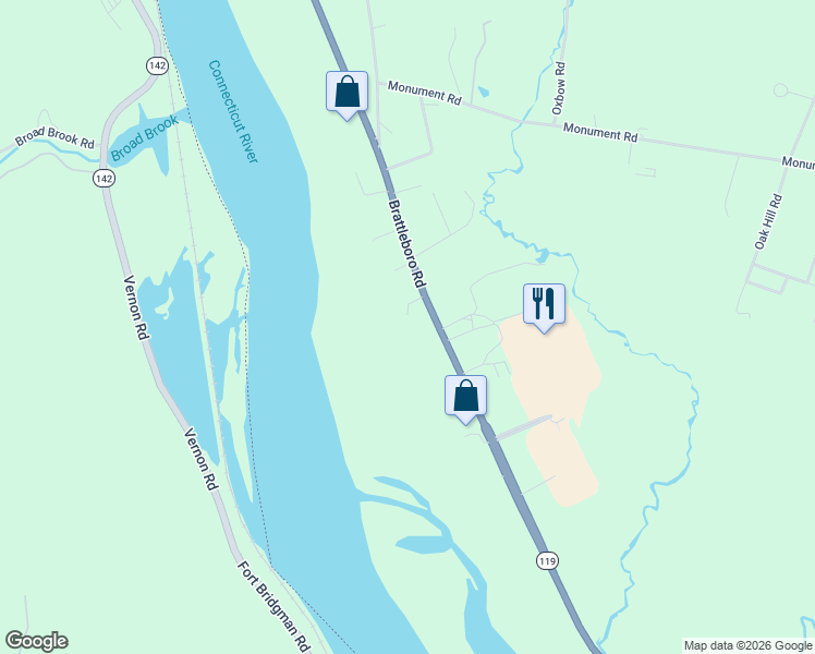 map of restaurants, bars, coffee shops, grocery stores, and more near 781 Brattleboro Road in Hinsdale