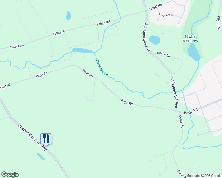 map of restaurants, bars, coffee shops, grocery stores, and more near 104 Page Road in Litchfield