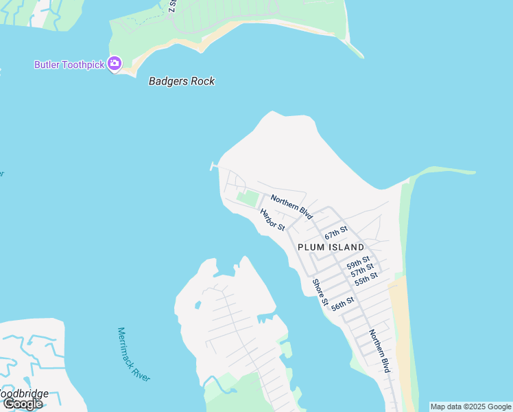 map of restaurants, bars, coffee shops, grocery stores, and more near 30 Harbor Street in Newburyport