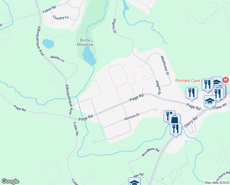 map of restaurants, bars, coffee shops, grocery stores, and more near 8 Louise Drive in Litchfield
