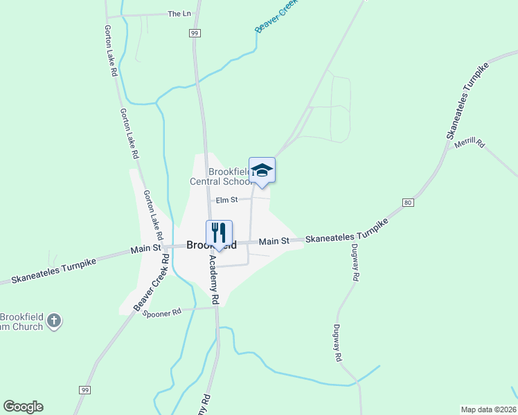 map of restaurants, bars, coffee shops, grocery stores, and more near 1898 Fairground Road in West Winfield