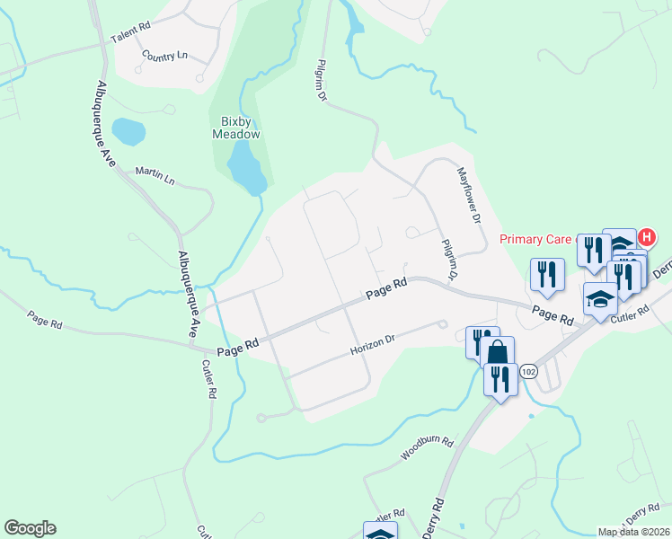map of restaurants, bars, coffee shops, grocery stores, and more near 7 Louise Drive in Litchfield