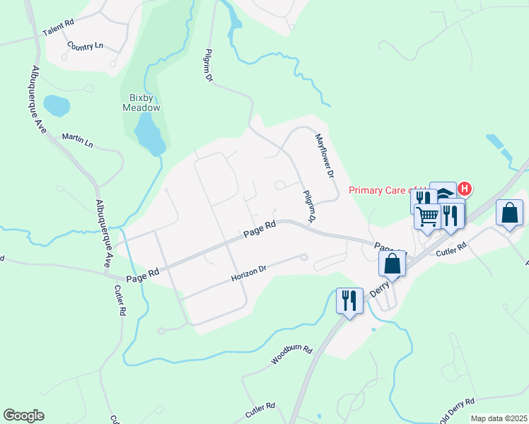 map of restaurants, bars, coffee shops, grocery stores, and more near 23 Page Road in Litchfield