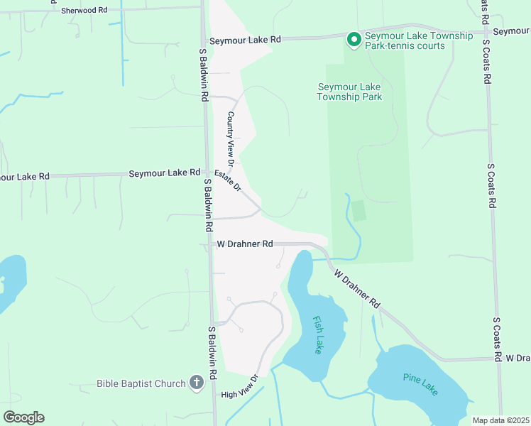map of restaurants, bars, coffee shops, grocery stores, and more near 2361 Estate in Oakland County