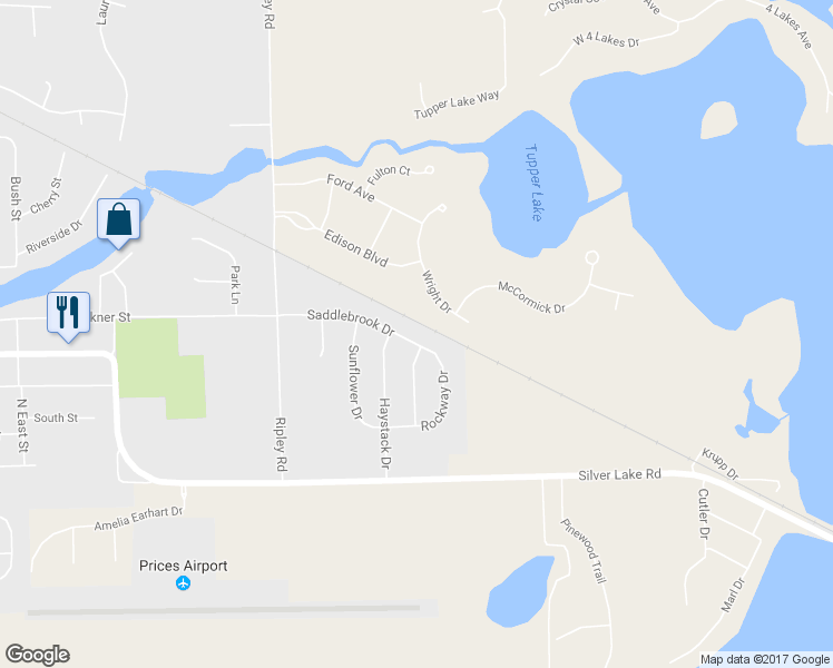 map of restaurants, bars, coffee shops, grocery stores, and more near 344 Saddlebrook Drive in Linden