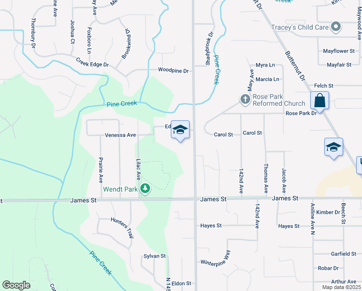 map of restaurants, bars, coffee shops, grocery stores, and more near 2591 North Division Avenue in Holland