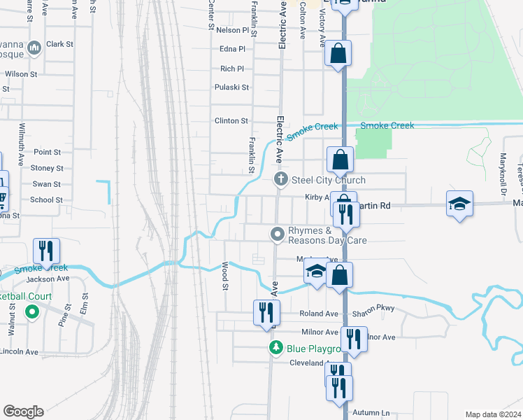 map of restaurants, bars, coffee shops, grocery stores, and more near 25 Girard Avenue in Buffalo