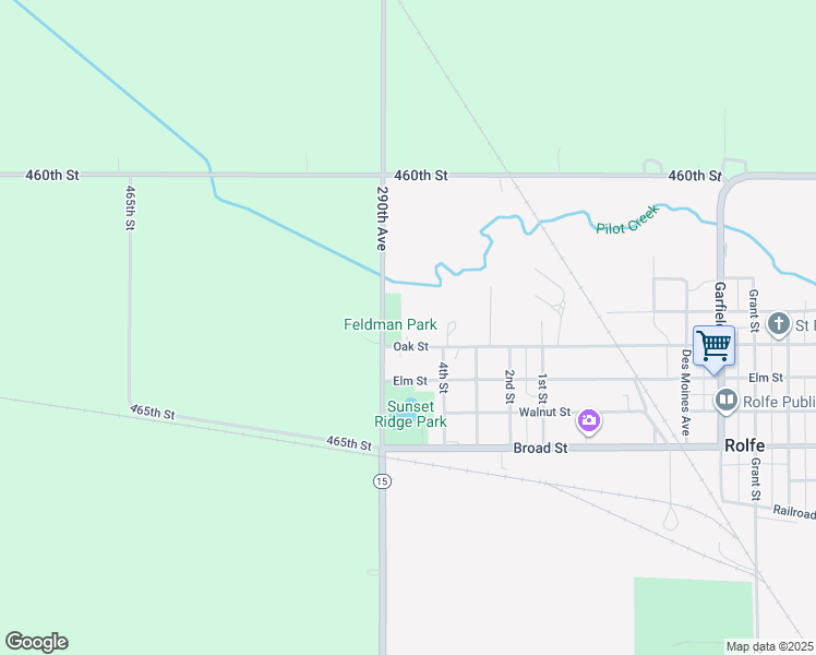 1209 Oak Street, Rolfe IA Walk Score