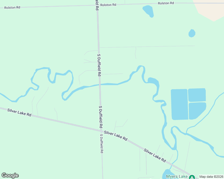 map of restaurants, bars, coffee shops, grocery stores, and more near 14323 South Duffield Road in Byron
