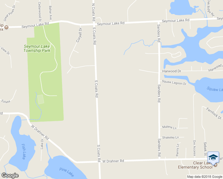 map of restaurants, bars, coffee shops, grocery stores, and more near 475 South Coats Road in Oakland County