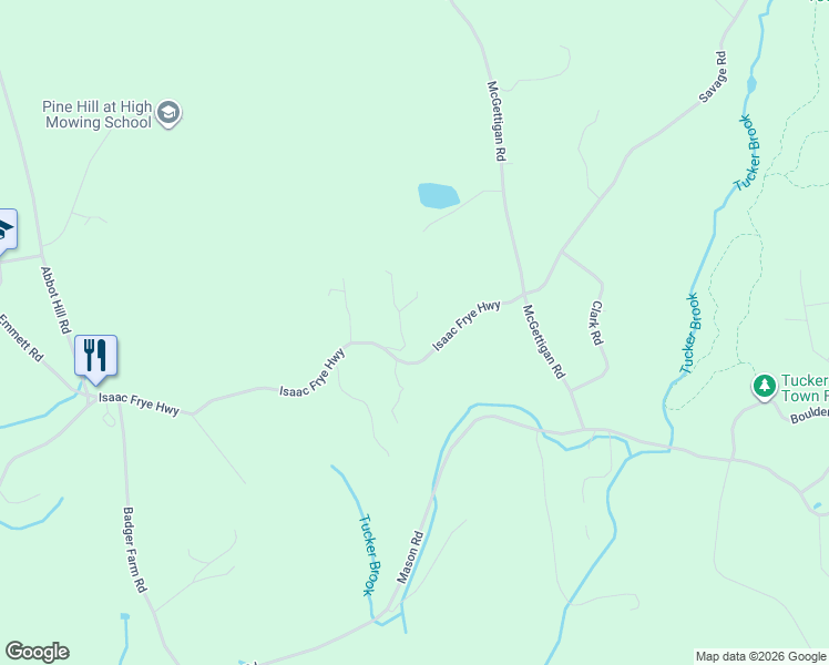 map of restaurants, bars, coffee shops, grocery stores, and more near 13 Blueberry Lane in Wilton