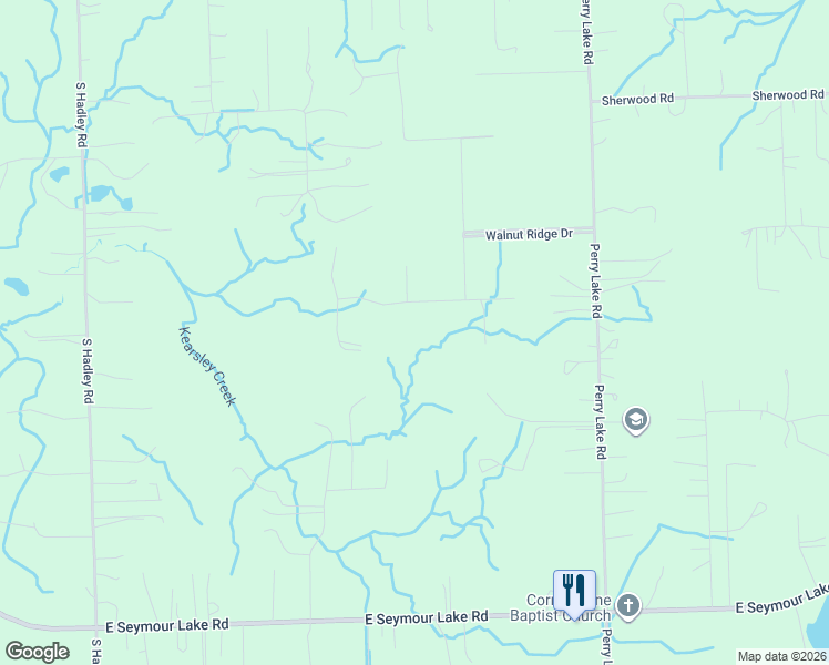 map of restaurants, bars, coffee shops, grocery stores, and more near 2700 Scenic Meadows in Brandon Township