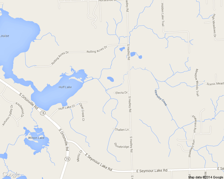 map of restaurants, bars, coffee shops, grocery stores, and more near 215 Electa Drive in Brandon Township