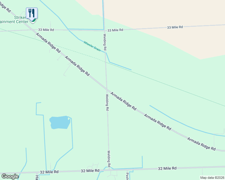 map of restaurants, bars, coffee shops, grocery stores, and more near 69944 Welding Road in Richmond