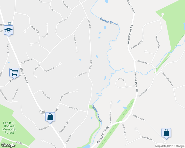 map of restaurants, bars, coffee shops, grocery stores, and more near 48 Chase Road in Londonderry
