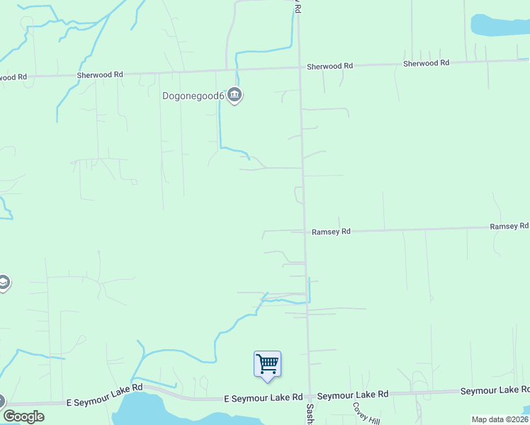 map of restaurants, bars, coffee shops, grocery stores, and more near 2390 South Sashabaw Road in Brandon Township