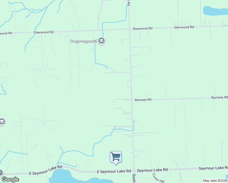 map of restaurants, bars, coffee shops, grocery stores, and more near 2390 South Sashabaw Road in Brandon Township