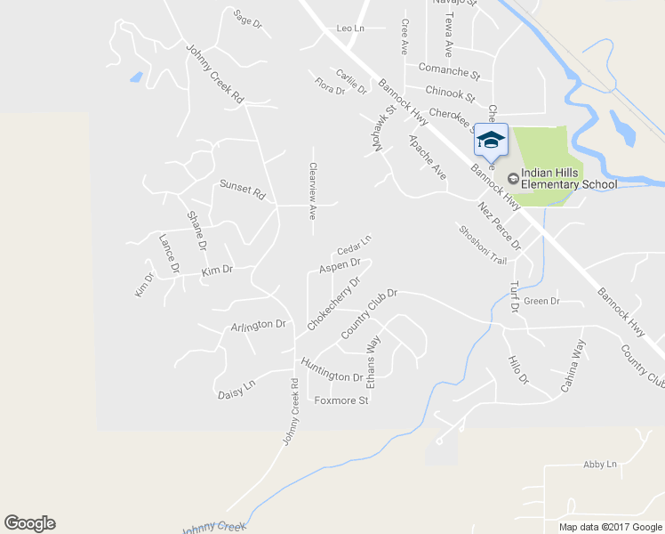 map of restaurants, bars, coffee shops, grocery stores, and more near 5101 Pinyon Drive in Pocatello