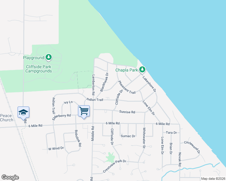 map of restaurants, bars, coffee shops, grocery stores, and more near 2718 Arrowhead Street in Racine