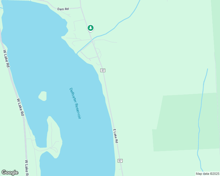 map of restaurants, bars, coffee shops, grocery stores, and more near 220 East Lake Road in DeRuyter