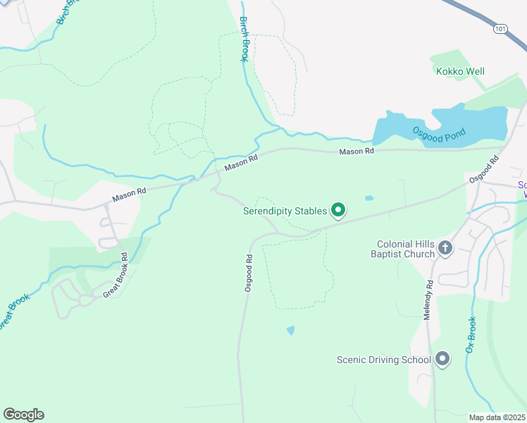 map of restaurants, bars, coffee shops, grocery stores, and more near 18 Burns Road in Milford