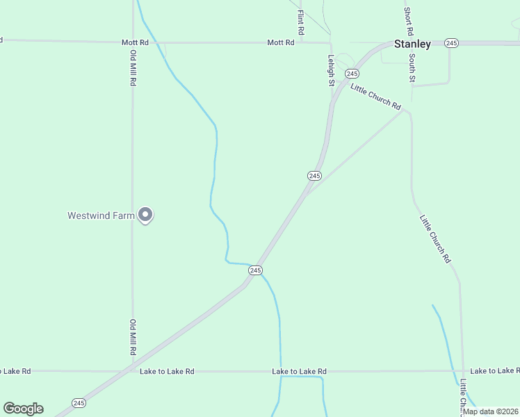 map of restaurants, bars, coffee shops, grocery stores, and more near 2220 New York 245 in Stanley