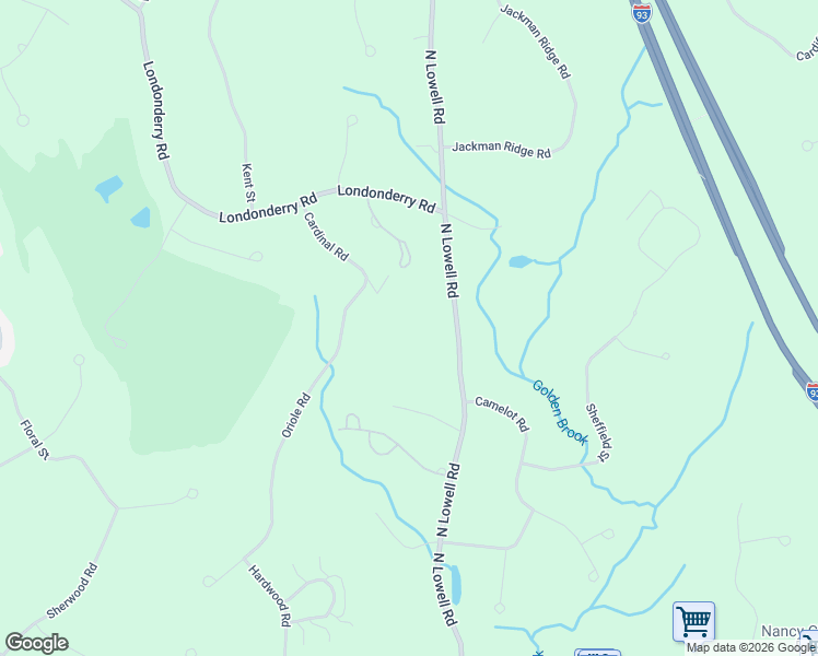 map of restaurants, bars, coffee shops, grocery stores, and more near 9 Wynridge Road in Windham