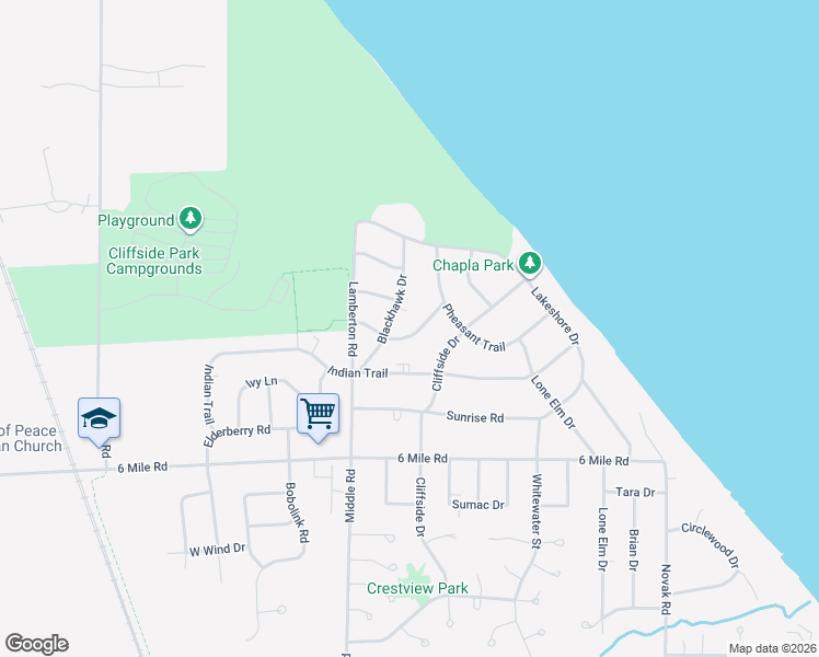 map of restaurants, bars, coffee shops, grocery stores, and more near 2718 Arrowhead Street in Racine