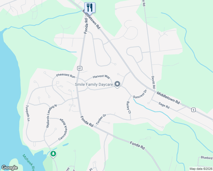map of restaurants, bars, coffee shops, grocery stores, and more near 31B Suncrest Drive in Waterford